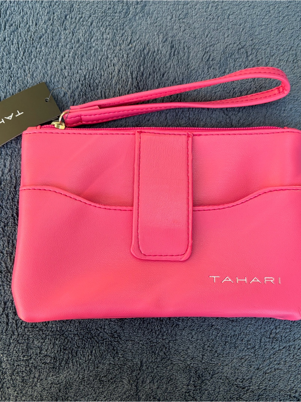 Tahari Hot Pink Wristlet Clutch